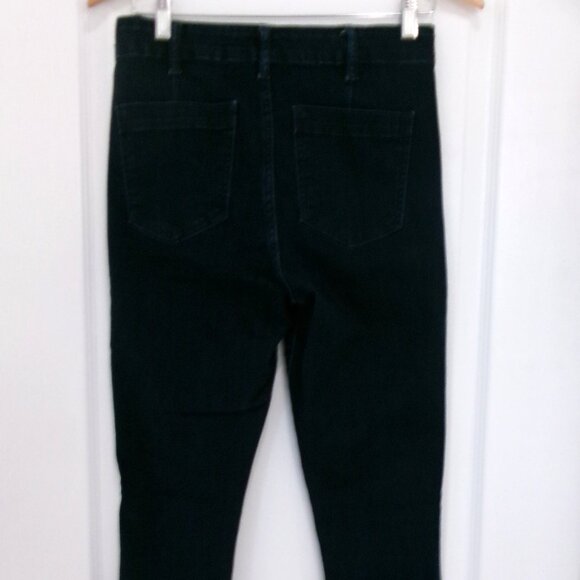 GAP Sailor Button High Rise Dark Wash True Skinny Jeans 6 28 Like New Ankle - Picture 5 of 10